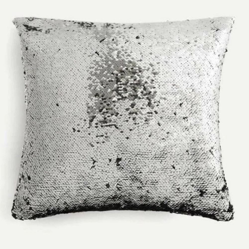 Down Feather Sequin Pillow - Picture 1 of 6